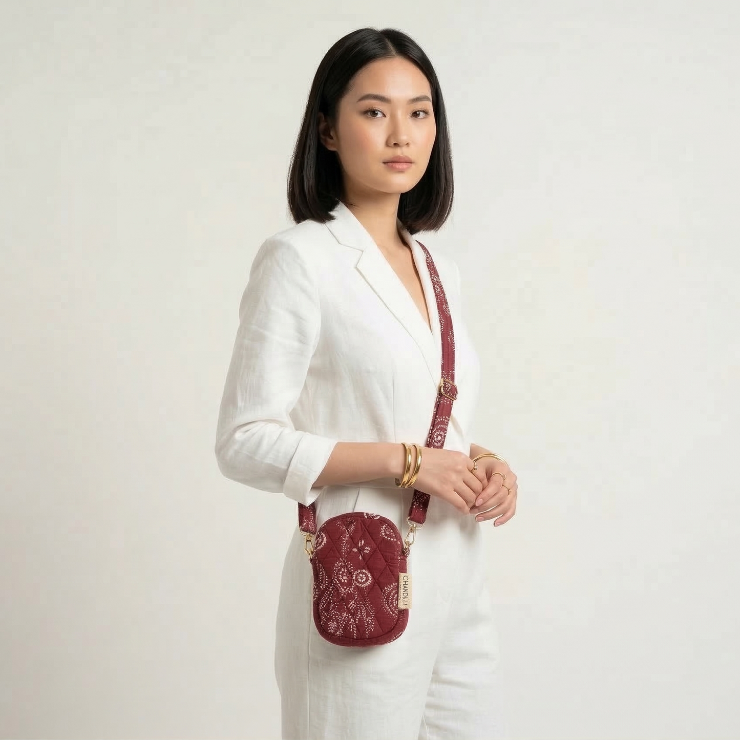 Maroon Mobile Sling Bag