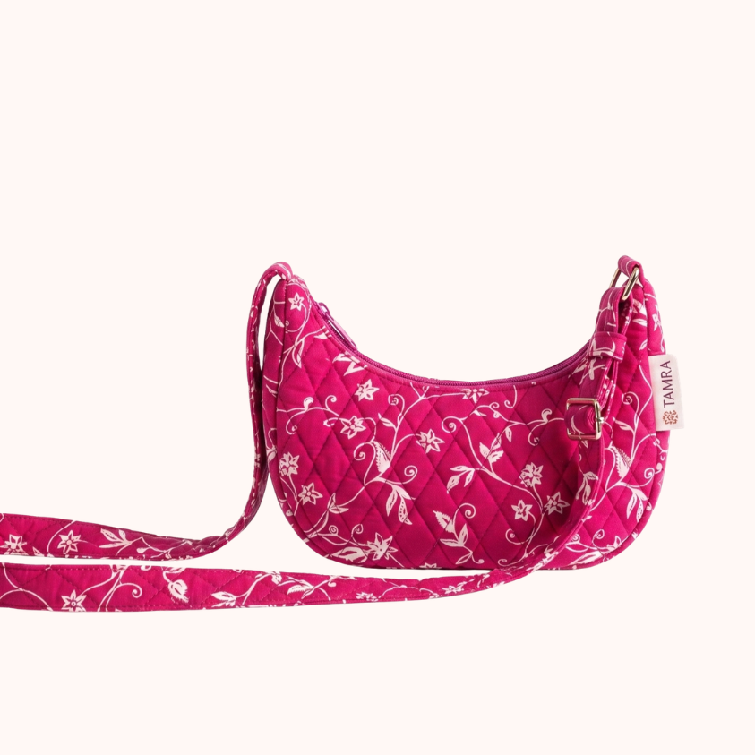 Pink Rose Moon Sling Bag