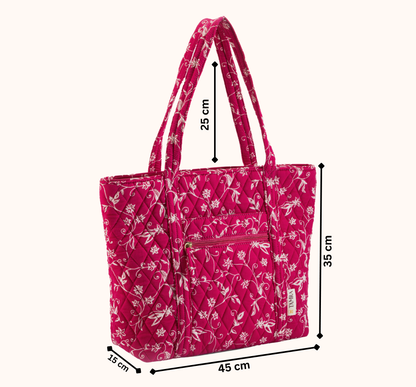 Pink Rose Tote
