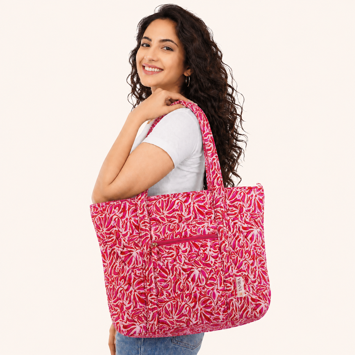 Berry Pink Tote Bag
