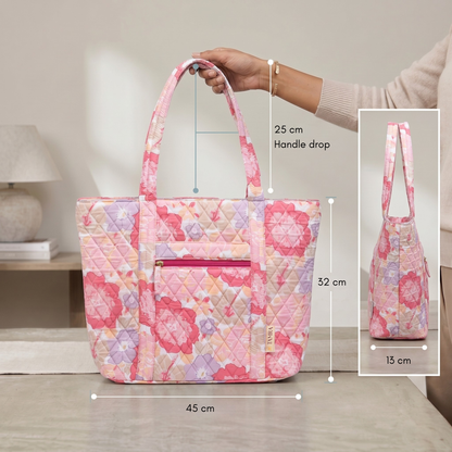 Pink Bloom Tote Bag