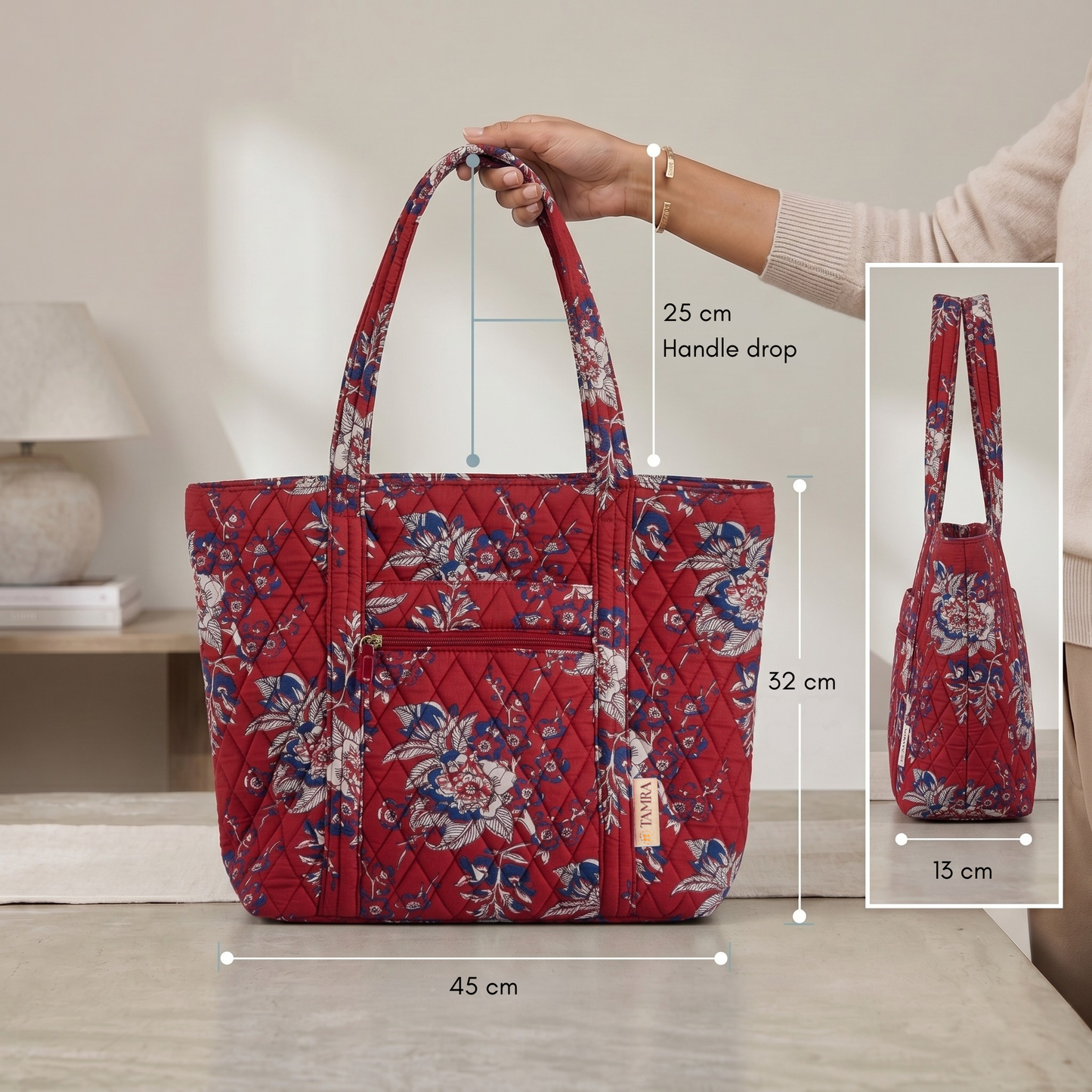 Radiant Red Tote Bag