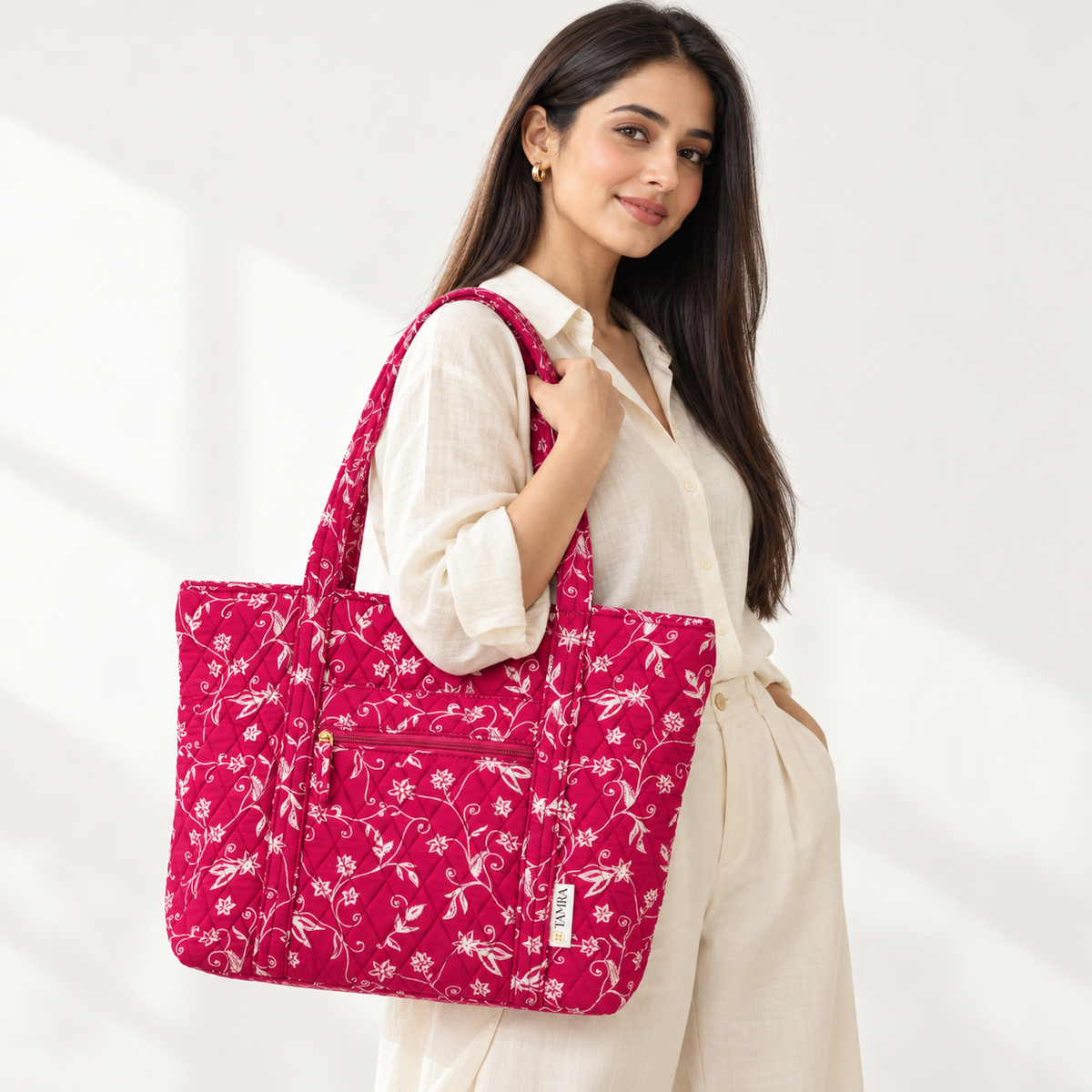 Pink Rose Tote