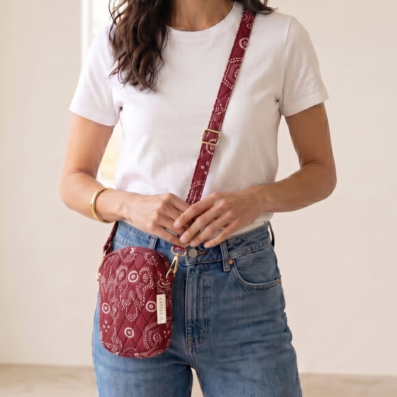 Maroon Mobile Sling Bag