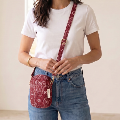 Maroon Mobile Sling Bag