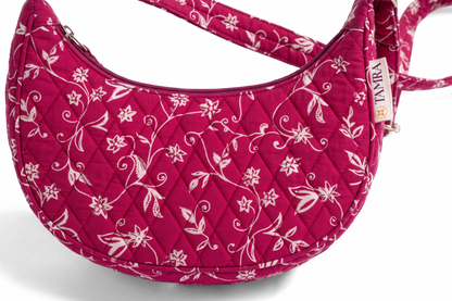 Pink Rose Moon Sling Bag