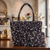 Midnight Black Tote + Big Pouch Combo