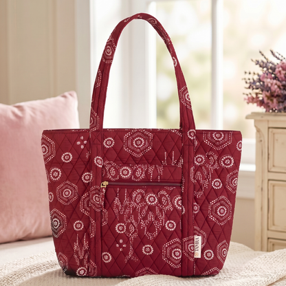 Maroon Elegance Tote Bag