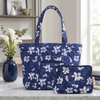 Indigo Blossom Tote + Big Pouch Combo