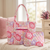 Pink Bloom Tote + Big Pouch Combo