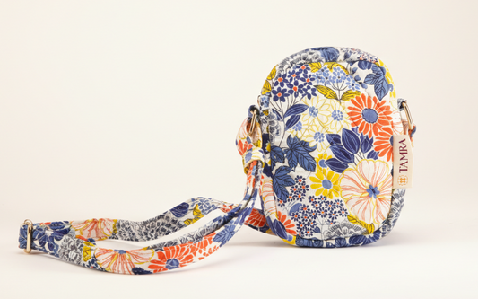 Floral patterned crossbody bag 