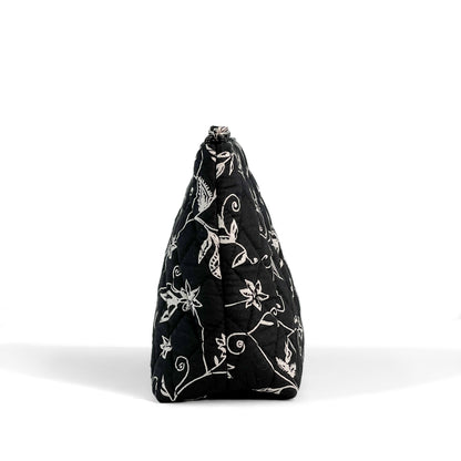 Midnight Black Tote + Big Pouch Combo
