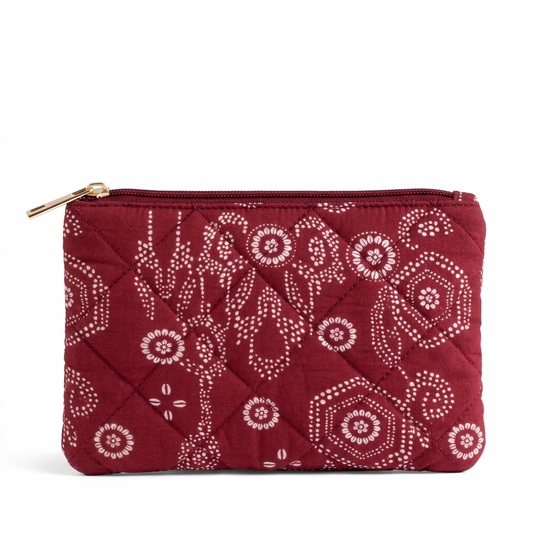 Maroon Elegance Mini Pouch