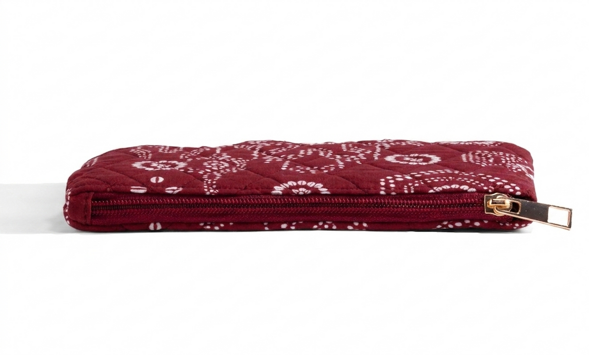 Maroon Elegance Mini Pouch