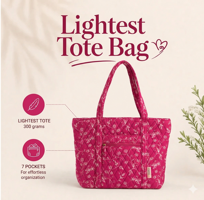 Pink Rose Tote