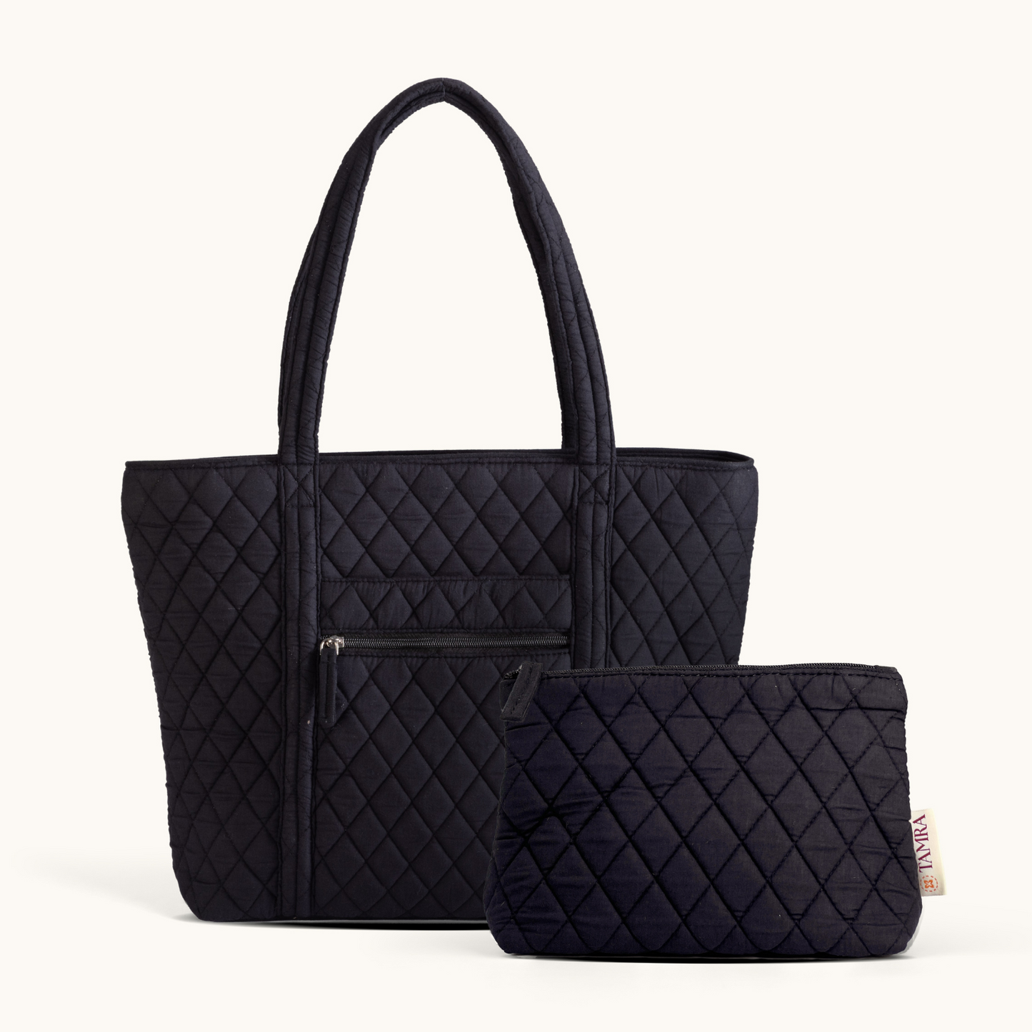 Black Beauty Tote + Big Pouch Combo