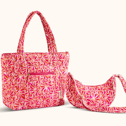 Berry tote + moon sling combo