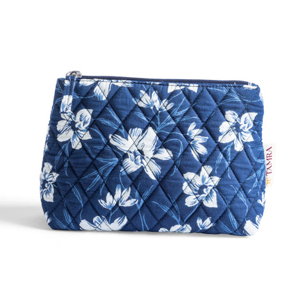 Indigo Blossom Tote + Big Pouch Combo