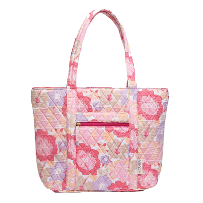 Pink Bloom Tote + Big Pouch Combo