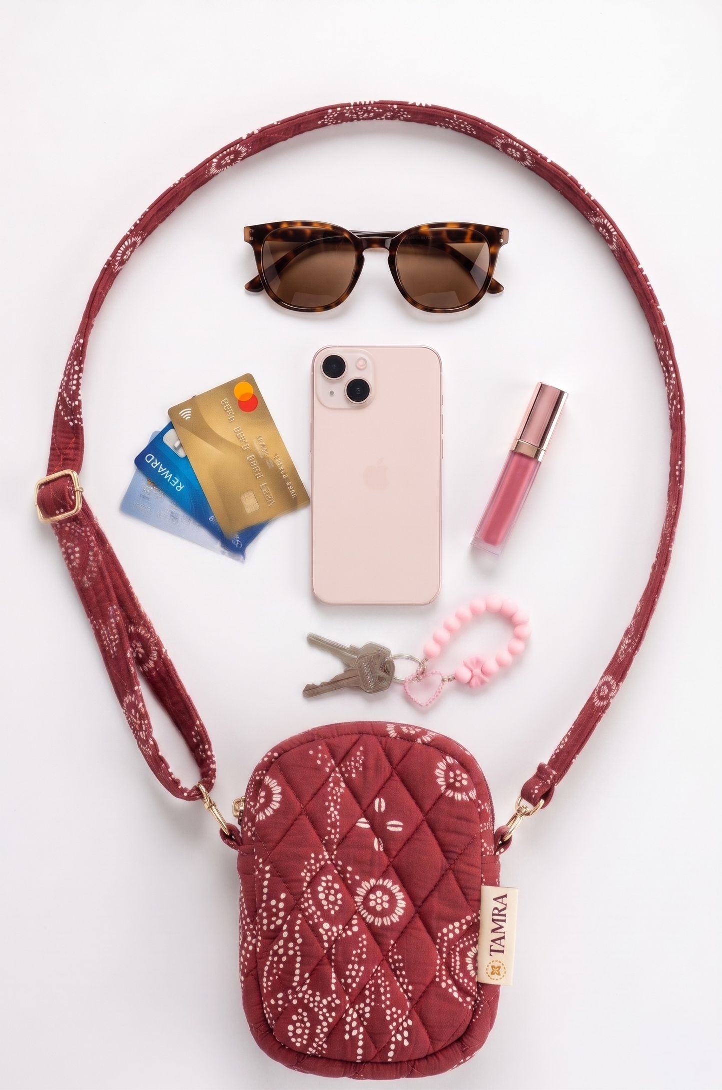 Maroon Mobile Sling Bag
