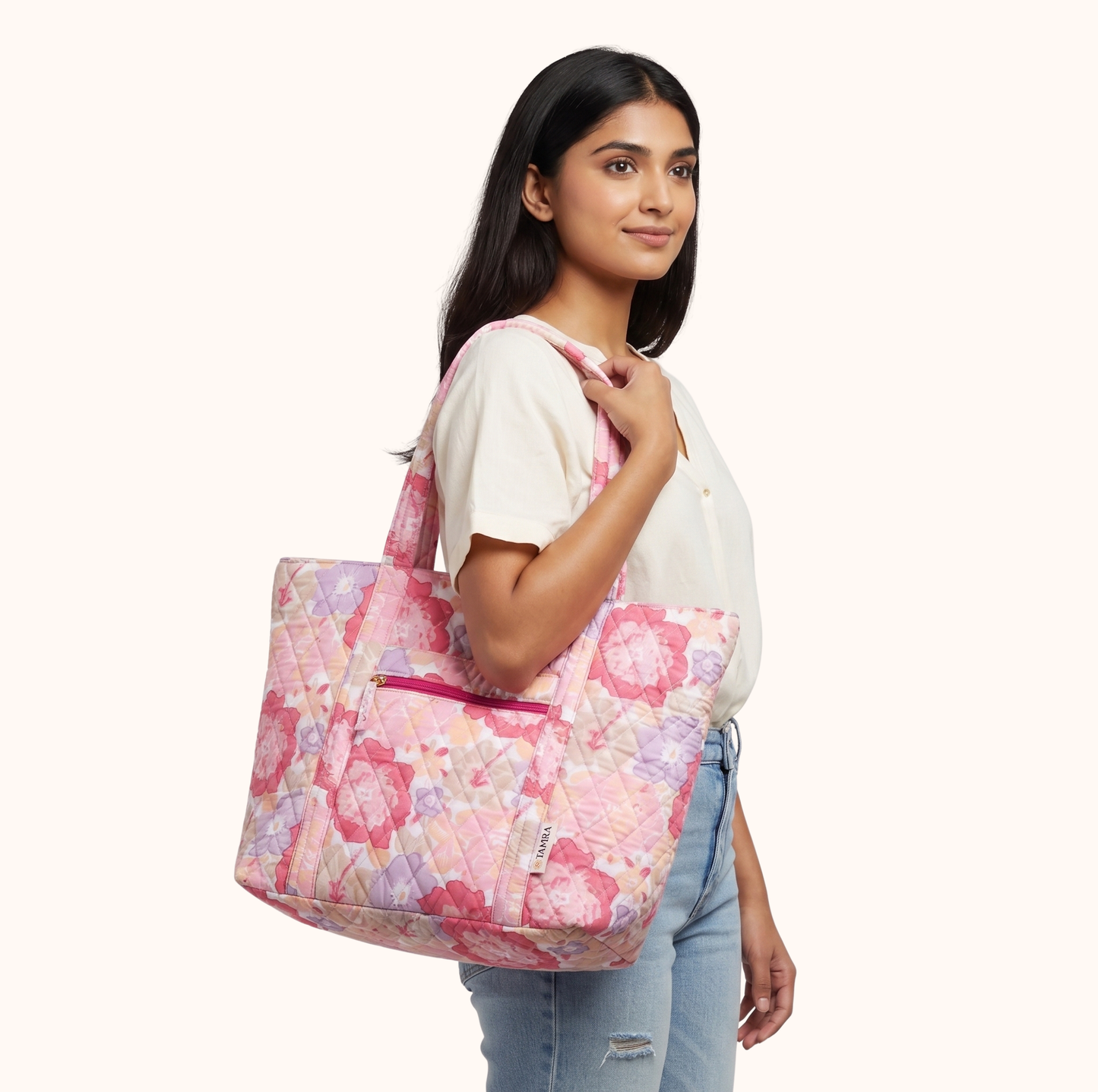 Pink Bloom Tote Bag