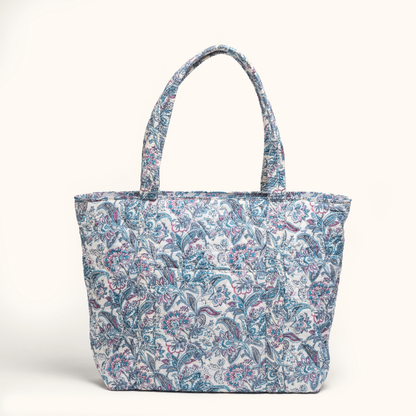 Blue Mist Tote + Big Pouch Combo