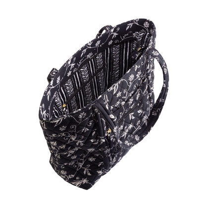 Midnight Black Tote + Big Pouch Combo