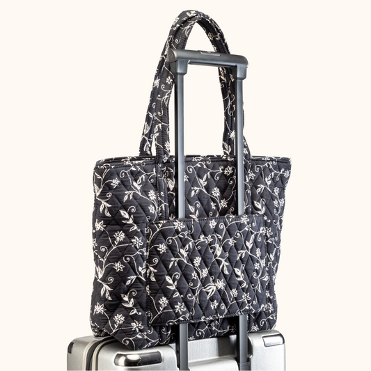 Midnight Black Trolley Tote Bag