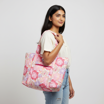 Pink Bloom Tote Bag