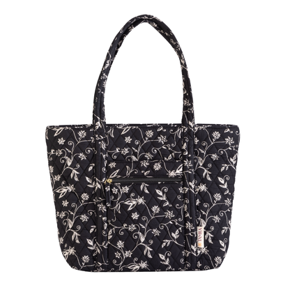Midnight Black Tote + Big Pouch Combo